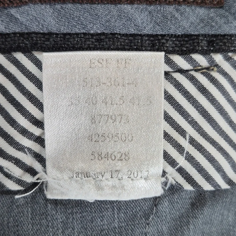 J. Hilburn‎ Dress Pants Mens 33x29.5 Gray Vitale Barberis Canonico Wool